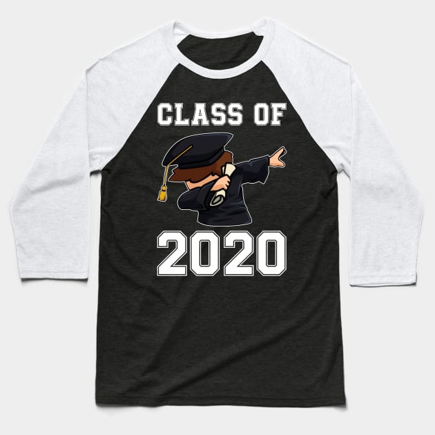 Dabbing Graduation Class 2020 Gift Baseball T-Shirt by cruztdk5